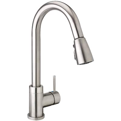 Belanger URB78CBN Single Handle Pull-Down Kitchen Faucet, Brushed Nickel
