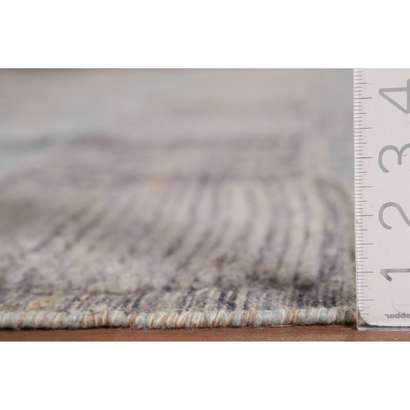 All-Over Checkered Moroccan Area Rug Handmade Wool Carpet - 8'9"x 12'7"