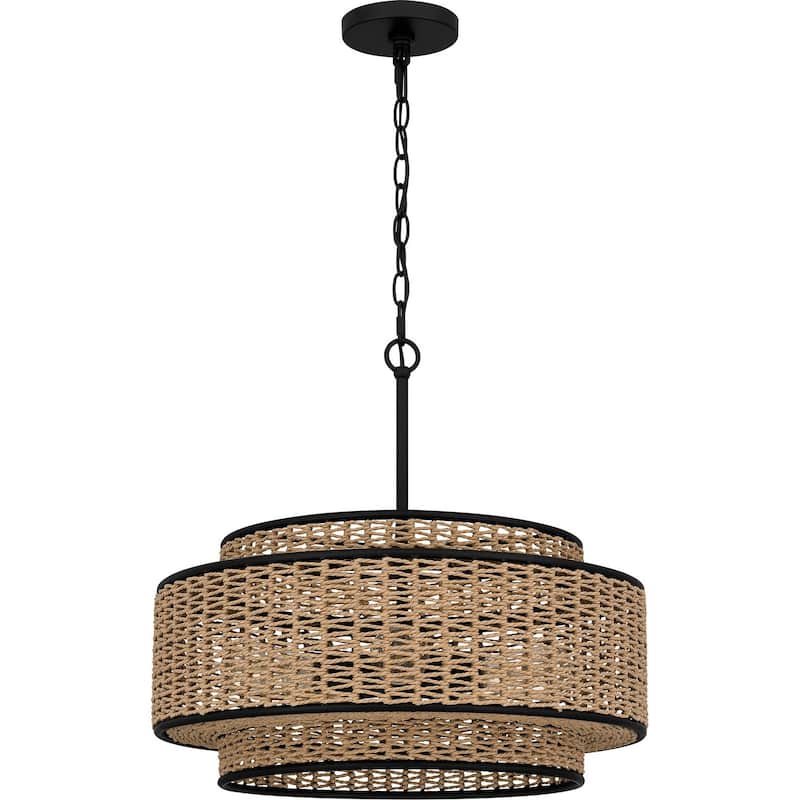 Quoizel Pendant 5-Light Pendant in Matte Black - Matte Black
