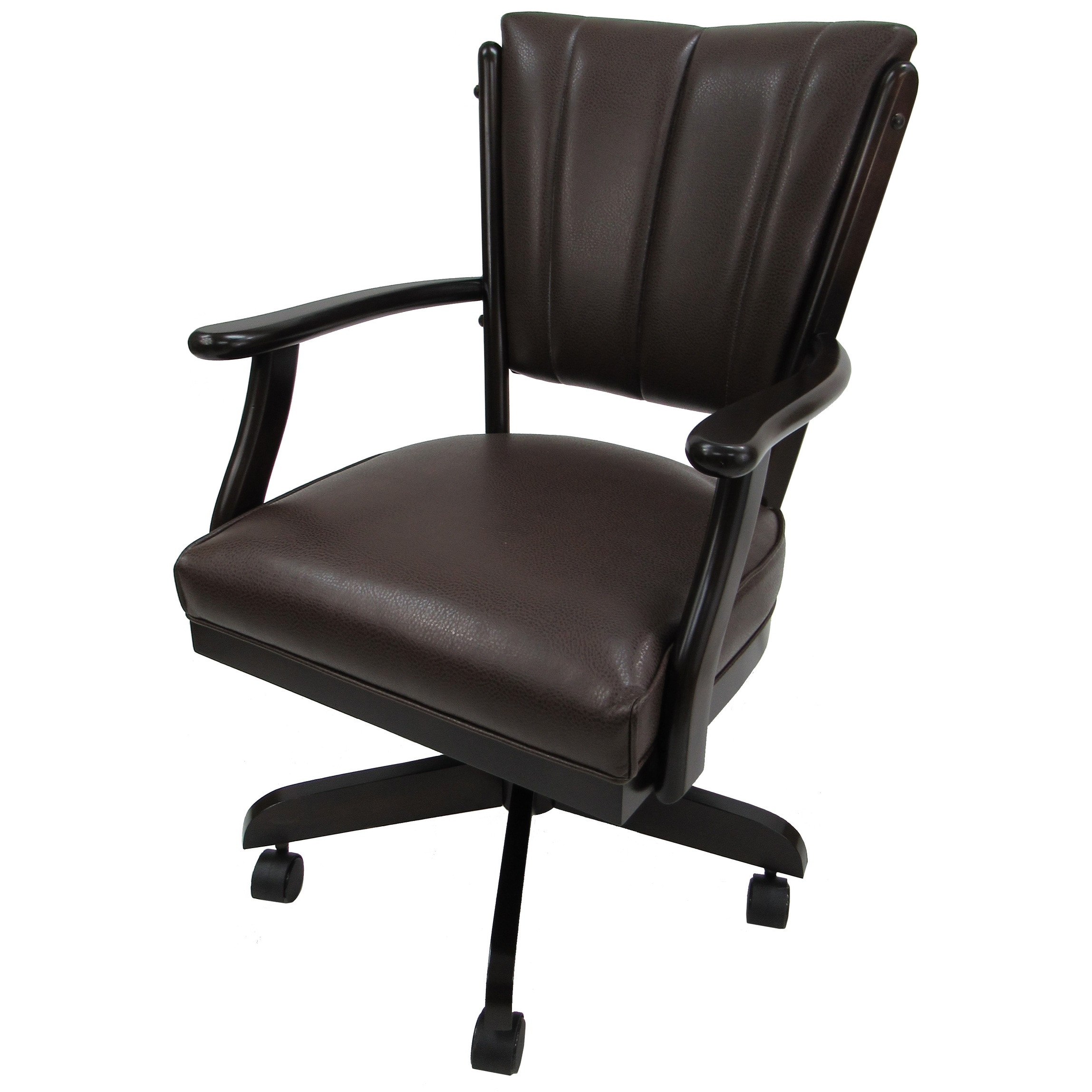 Shop Classic Caster Solid Wood Dining Chair On Wheels 39 Inch High Overstock 30657947