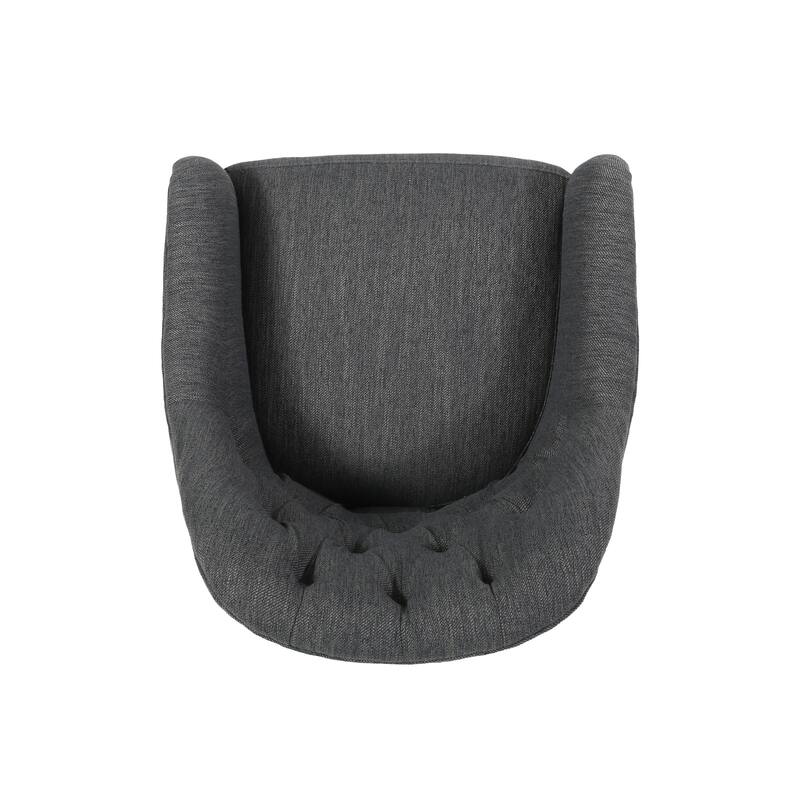 Button Tufted Diamond Stitching Office Chair Modern Swivel Chair with Upholstered Seat and Adjustable Height, for Office