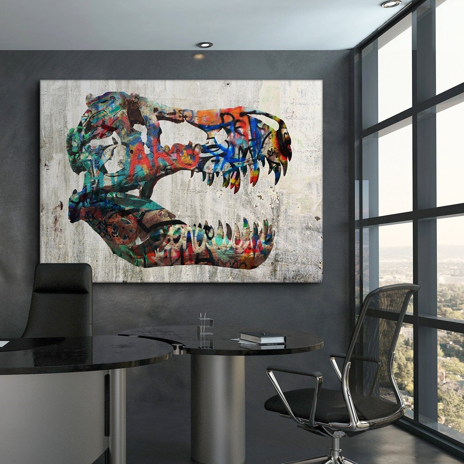絵画　GRANiCK IKONICK Prehistoric Vandal Canvas Art - Bed Bath & Beyond