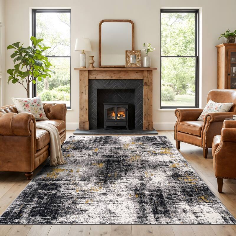 World Rug Gallery Adare Contemporary Abstract Area Rug