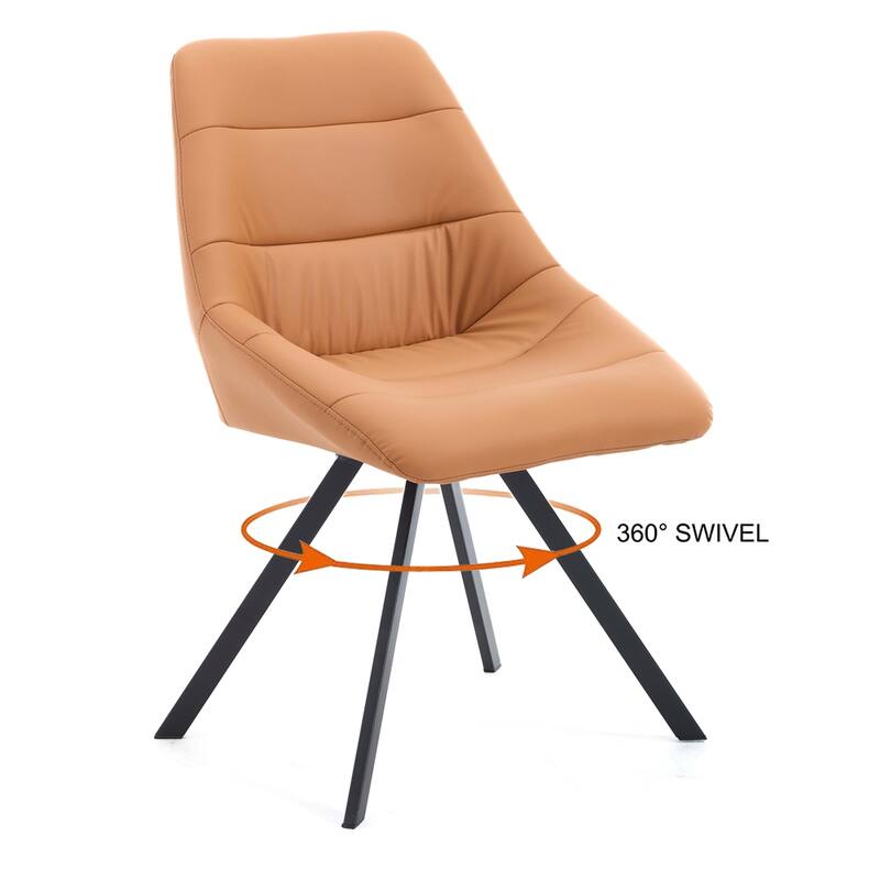 Dining Chair,Thickened Fabric Chairs with Metal Legs Set of 2
