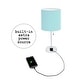 preview thumbnail 51 of 99, Porch & Den Custer Metal/ Fabric Lamp with Charging Outlet