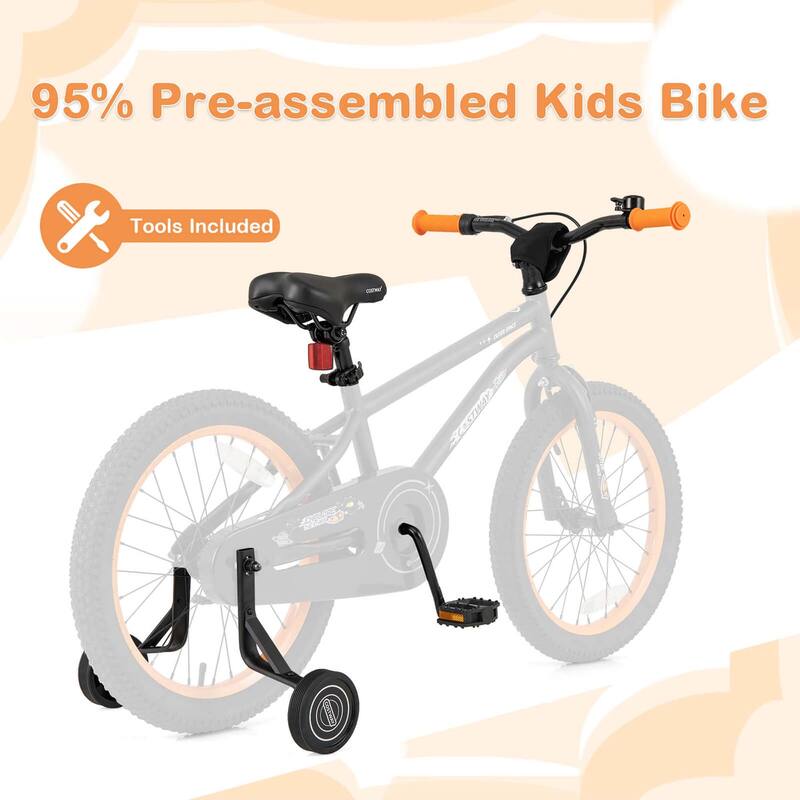Costway 14/16/18-Inch Kid’s Bike for 4-7 Years Old with Adjustable - See Details