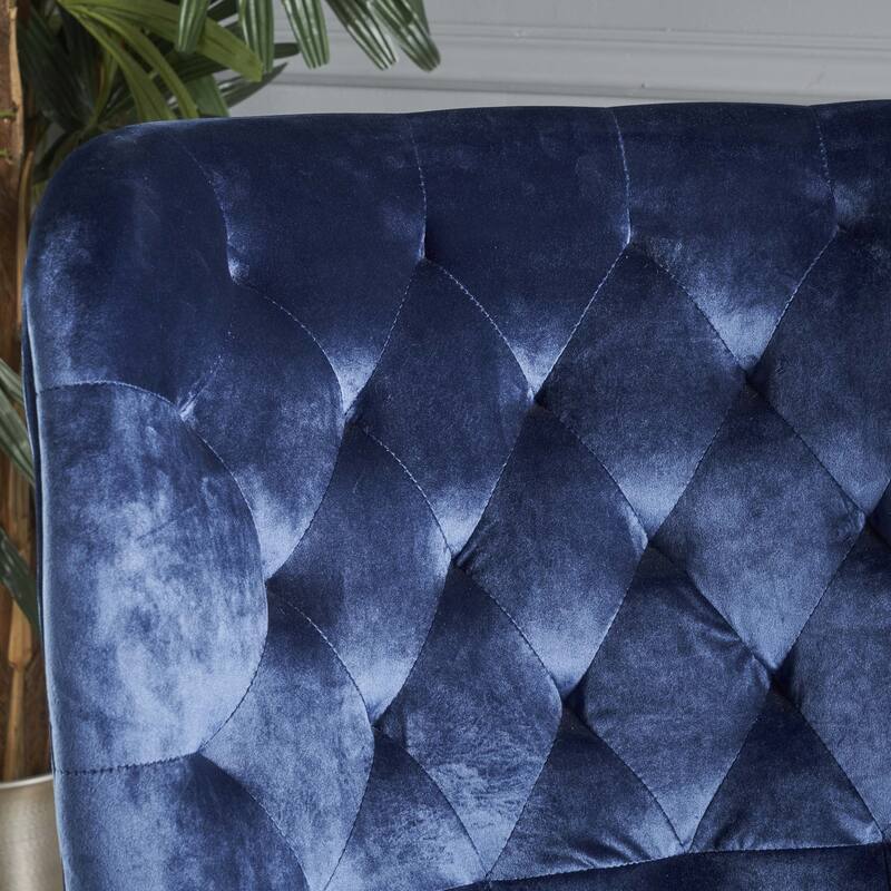 32" High Back Velvet Club Chair
