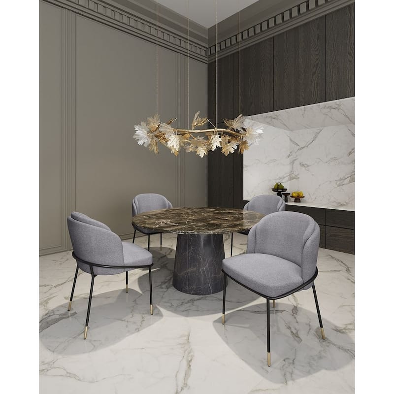 Manhattan Comfort Flor Fabric Dining Chair