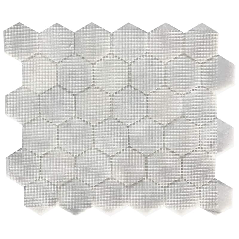 Pale Gray Marble 2" x 2" Honeycomb Honed Mosaic Tile