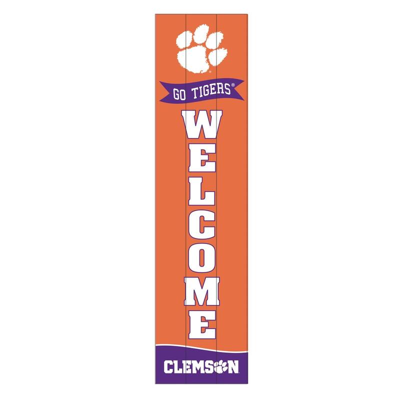47" Porch Leaner Welcome Wall Sign, Clemson University