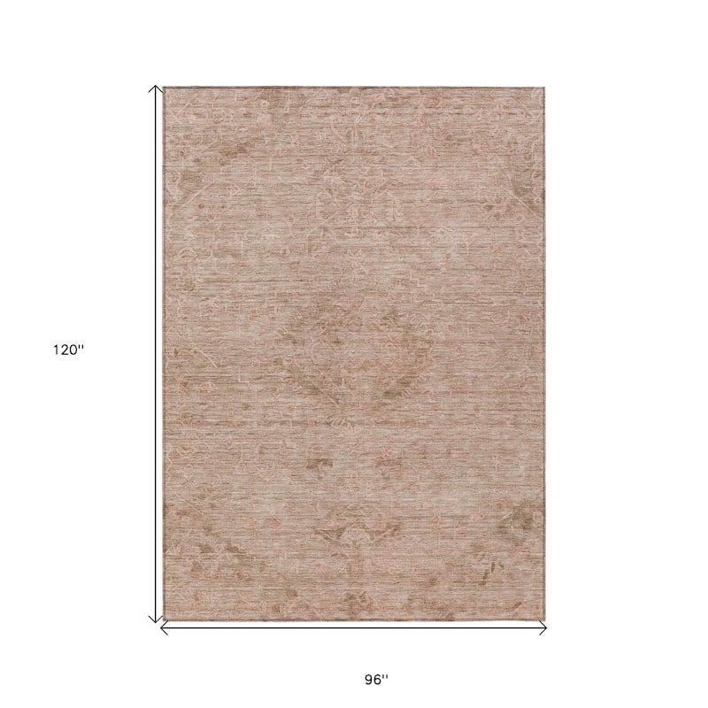 HomeRoots Floral Traditional Rectangle Outdoor Rug