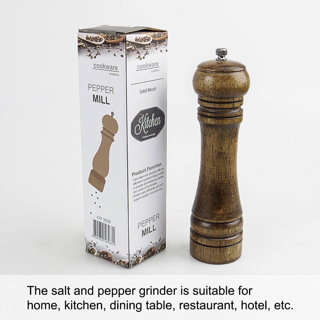 2Pcs Electric Salt And Pepper Grinder With Adjustable Coarseness