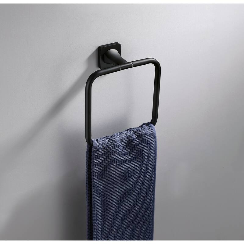 Wall Mounted 7in Towel Ring Rustproof Hand Towel Holder
