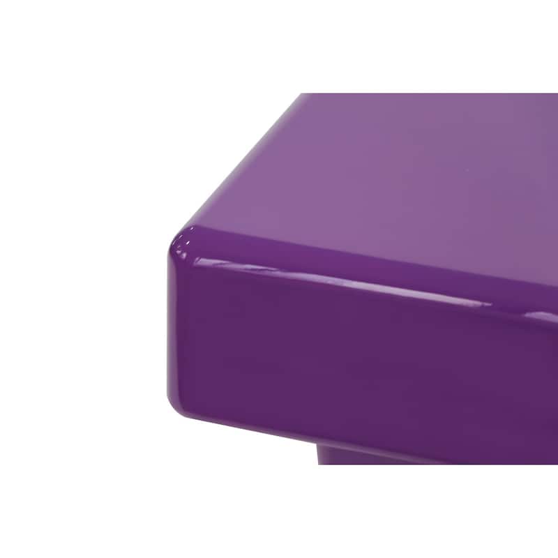 Gattis Home High Glossy Marble End Table