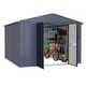 preview thumbnail 11 of 44, VEIKOUS Outdoor Metal Storage Shed with Lockable Door and Air Vents for Garden