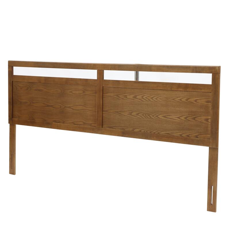 Farmhouse Double Panel Wood Headboard, King or Queen