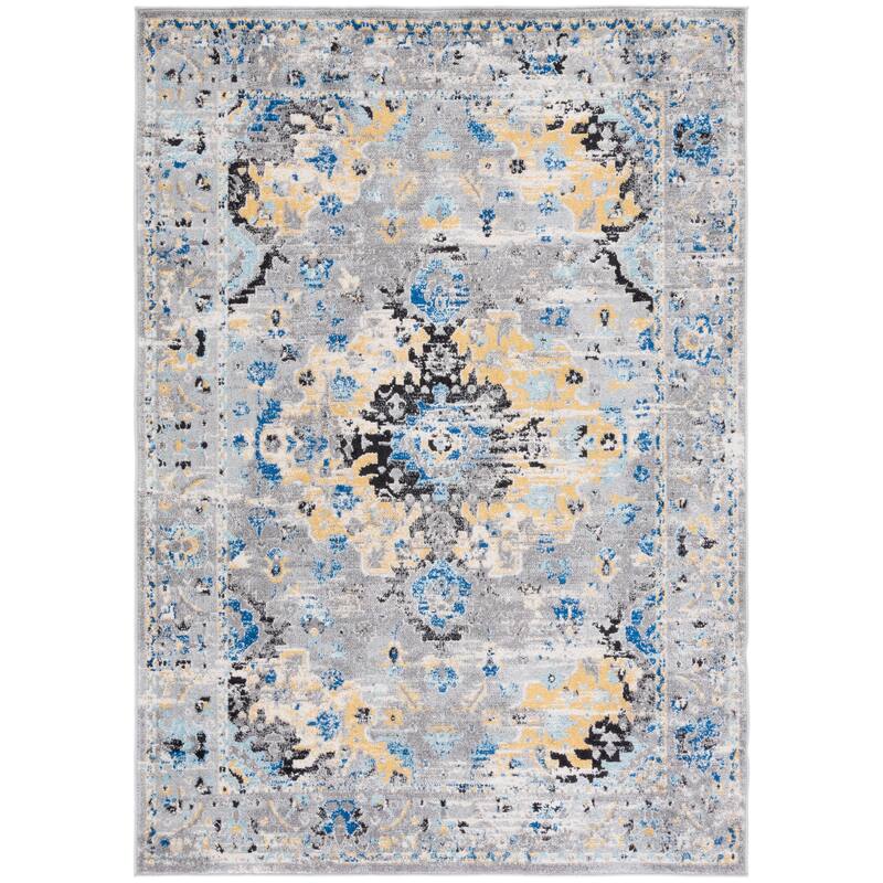 SAFAVIEH, Madison Jovita Vintage Boho Oriental Medallion Rug - 9' x 12'