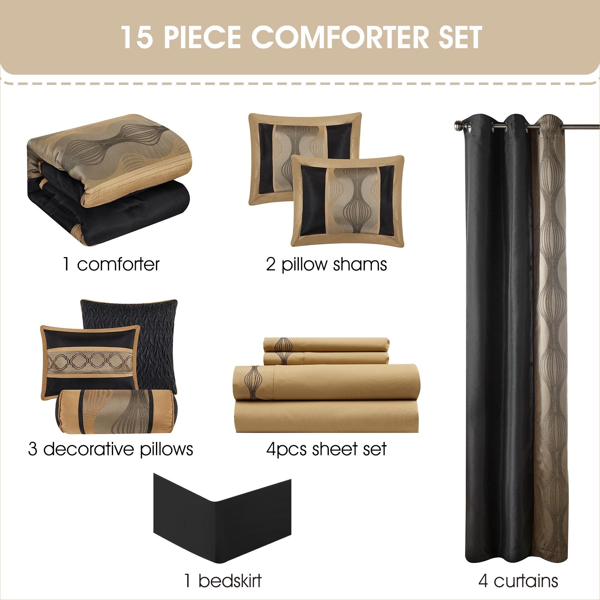 Nanshing Daniella 15 Piece Modern Geometric Room-In-A-Bag-image