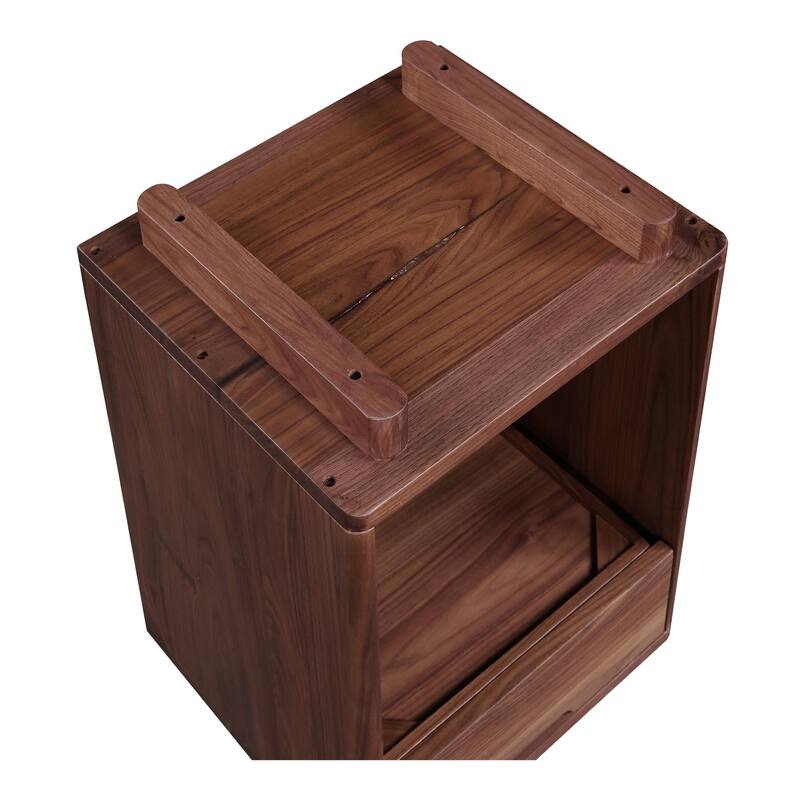 NADAAL STUDIOS Darcy, Nightstand With Drawer, Walnut