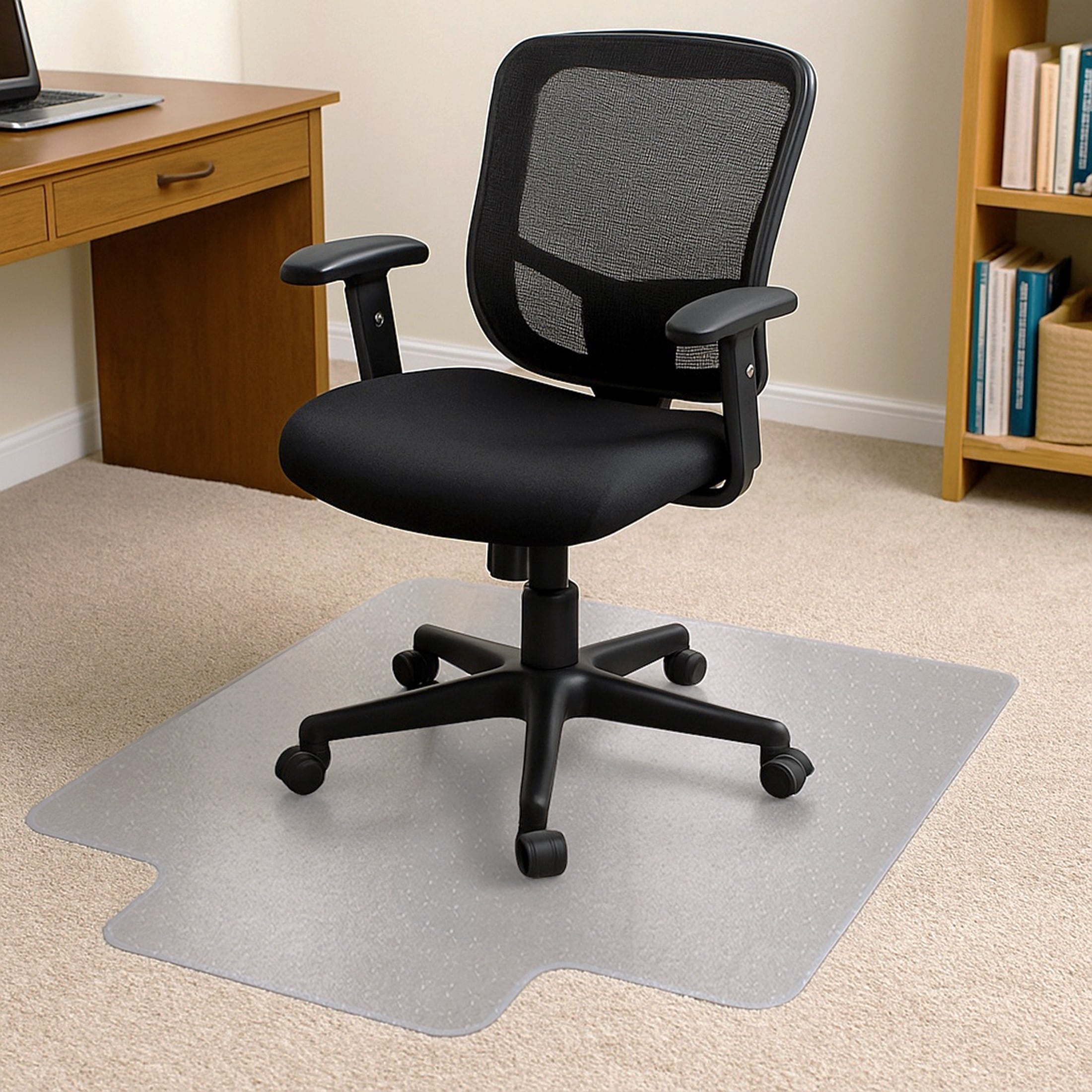 Cleartex® TrYlok® Vinyl Lipped Chair Mat for Low Pile Carpets up to 1/4"