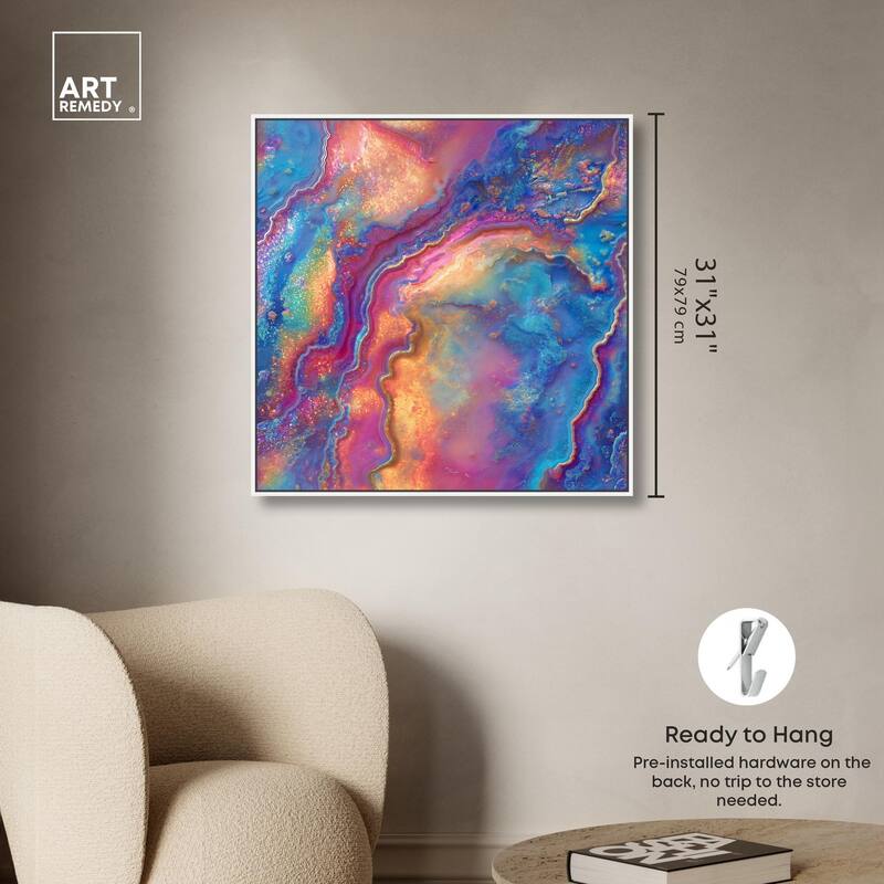 Glittering Spectrum II Canvas by Art Remedy