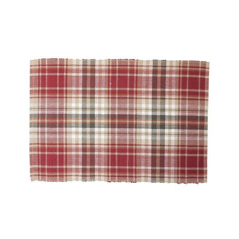 Samuel Plaid Single Placemat - Samuel Brown Plaid