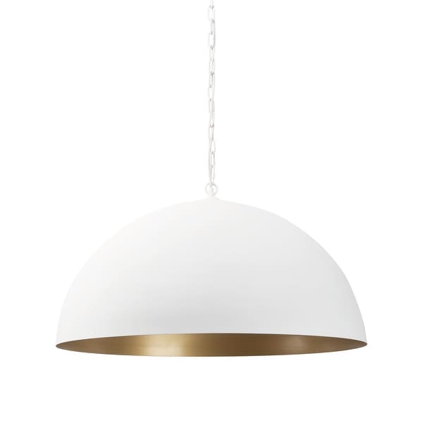White and gold dome pendant light new arrivals