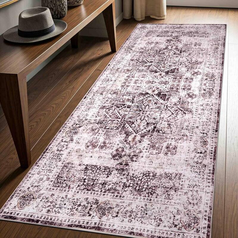 Delara Machine Washable Area Rug, Soft & Durable, Non-Slip Backing, Eco- Friendly GRS certified.