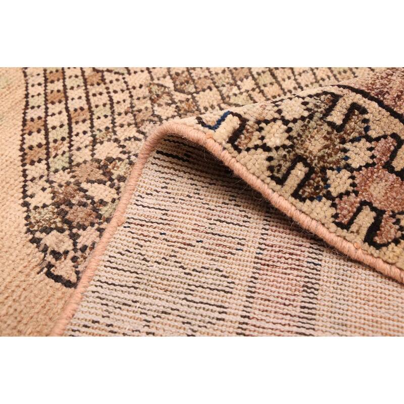 ECARPETGALLERY Hand-knotted Antalya Vintage Beige Wool Rug - 3'10 x 12'8