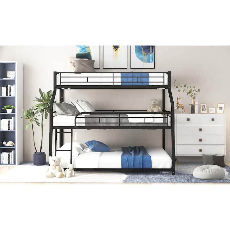 Triple Bunk Bed with 3 Sizes