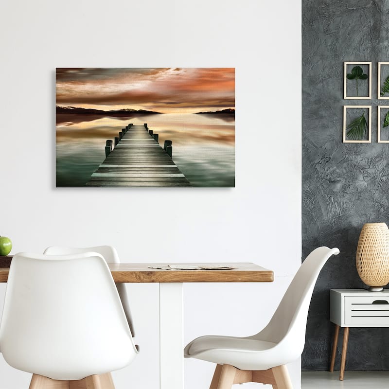 Sunset Jetty by Danita Delimont Canvas Art Print
