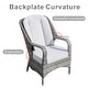 preview thumbnail 31 of 31, 5-Piece Aluminum Woven Rattan Dining Set with Cushions and Tempered Glass