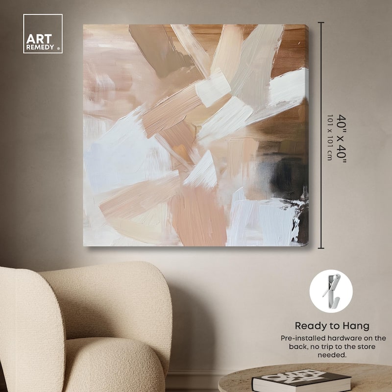 Taupe and Ash II Canvas by Art Remedy, Gallery Wrapped