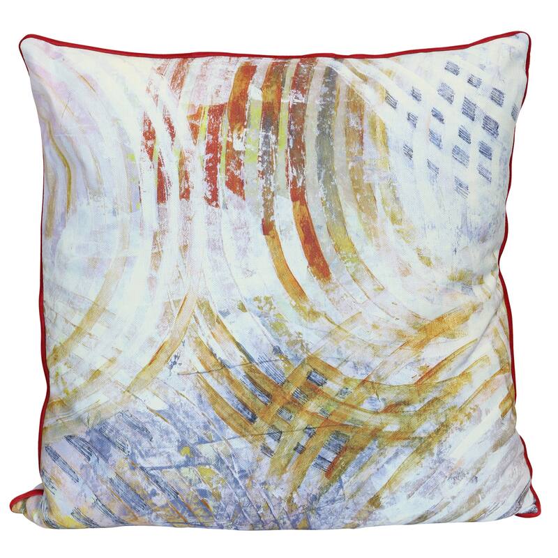 StyleCraft Radiant Arc Abstract Pillow - Multicolor - 24" x 24"