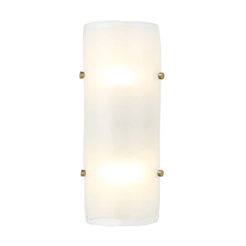 Fairchild 2-Light Flush Wall Sconce w/ Black/Nickel/Brass Hardware