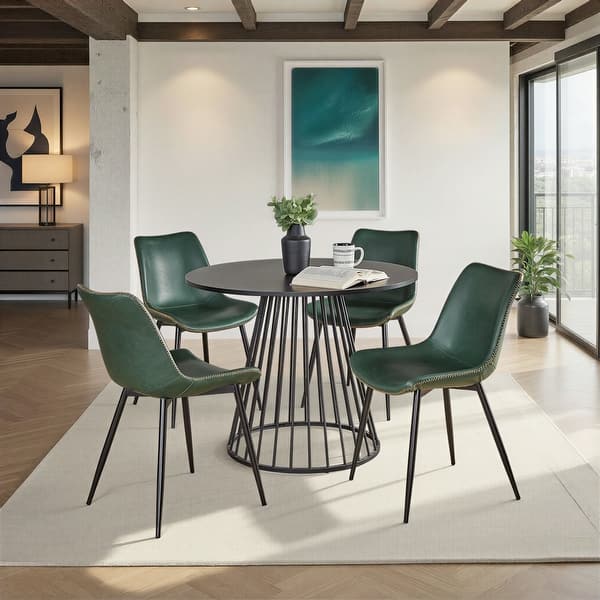slide 2 of 6, Porch & Den Canary-Kantsjo Black 5-Piece Dining Set
