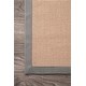 preview thumbnail 21 of 20, Nuloom Handmade Alexa Cotton-bordered Jute Rug