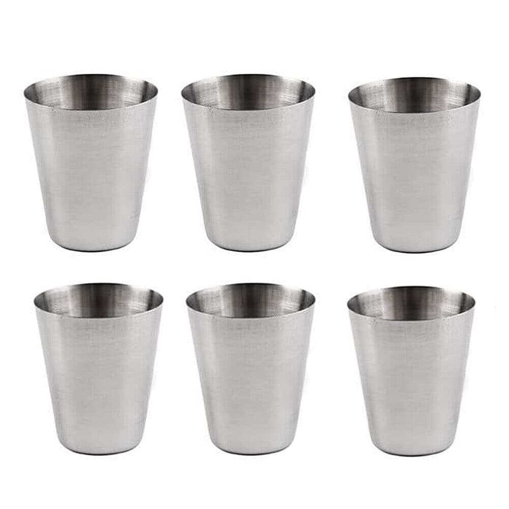 6-12 Pcs 1oz/30ml Stainless Steel Travel Cups