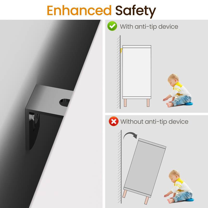 3-Drawer Dresser for Bedroom, Living Room & Entryway