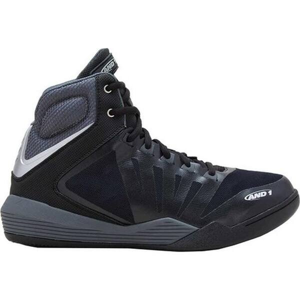 Shop And1 Men S Overdrive Basketball Shoe Black Castlerock Silver