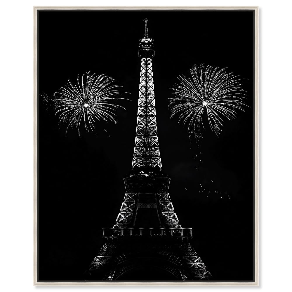 Fireworks Over Paris Canvas by Art Remedy