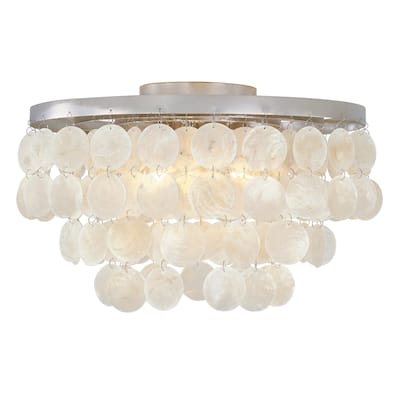 Shelby 3-light Polished Nickel Flush Mount