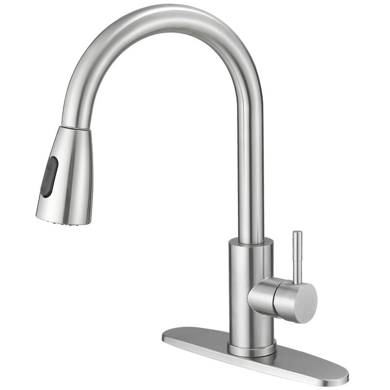 WIZ Pull Down Sprayer Commercial Kitchen Sink Faucets