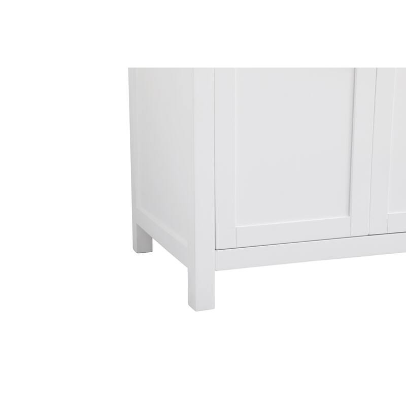 Elegant Lighting VF23384D Lewis 84" Free Standing Double Basin Vanity