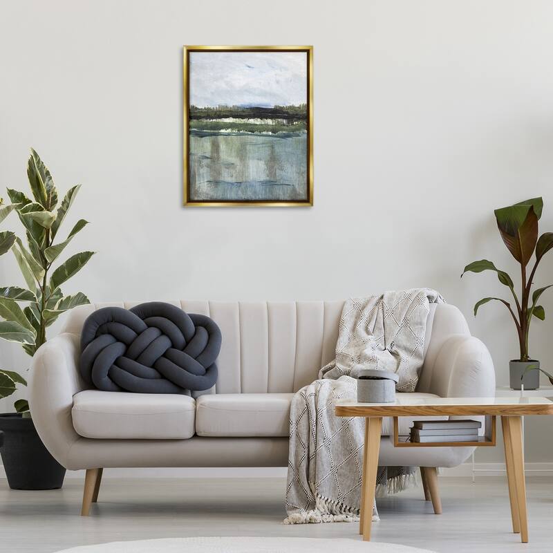 Stupell Northwest Lakeside View Framed Floater Canvas Wall Art Design By Lanie Loreth