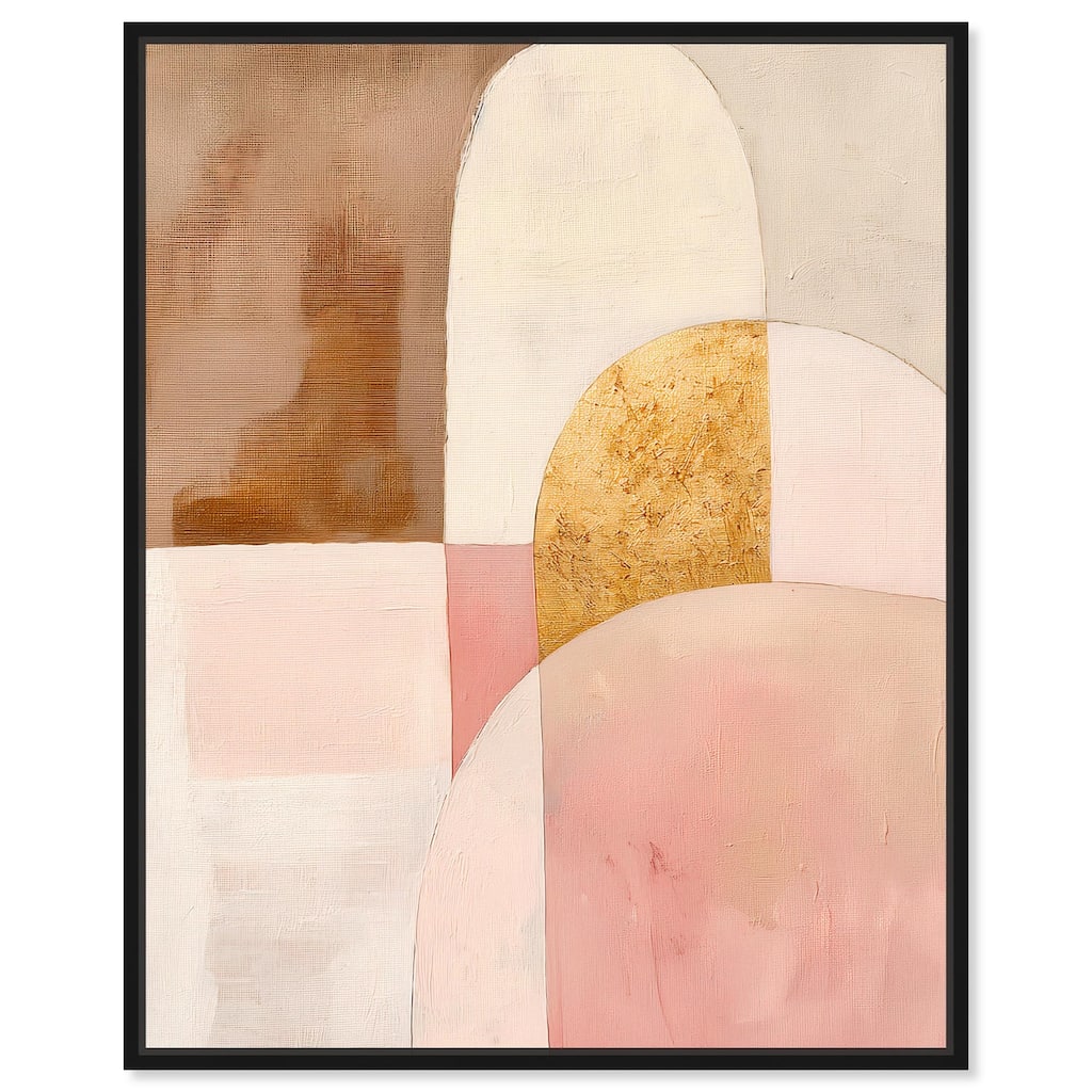 Rose Quartz and Sand I Canvas by Art Remedy