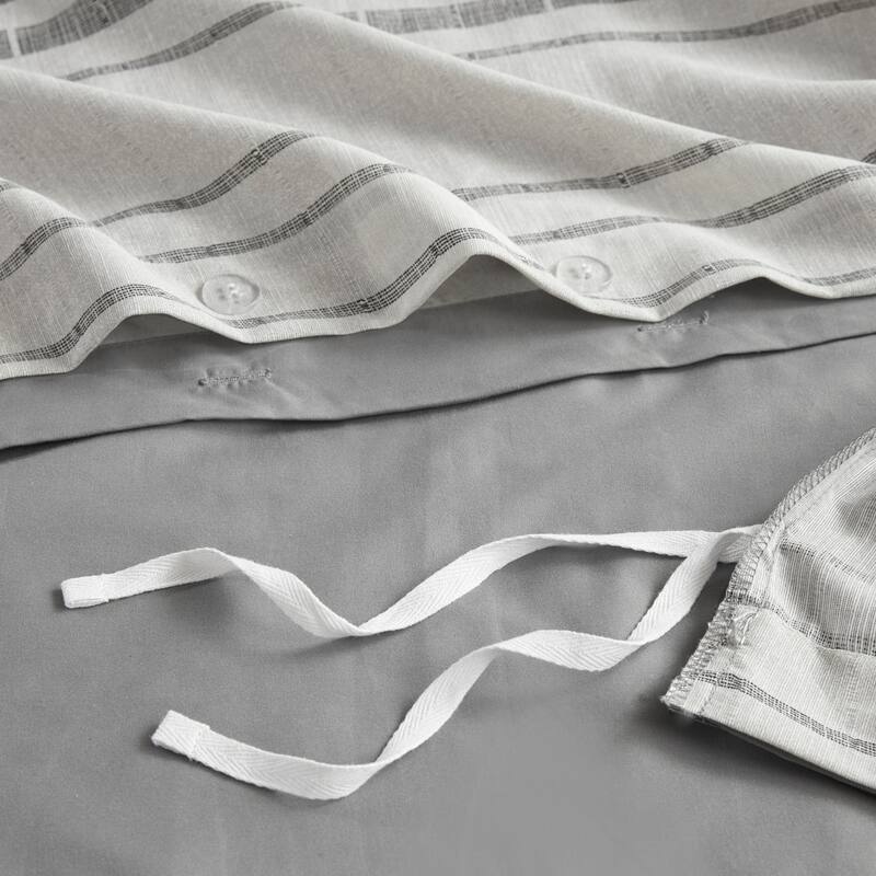 Madison Park Nico 3 Piece Stripe Duvet Cover Set