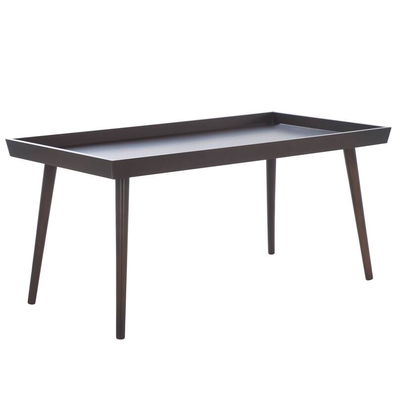 SAFAVIEH Parlee Antique White Coffee Table with Tray - 41.8" x 21.8" x 19" - 42"W x 22"D x 19"H