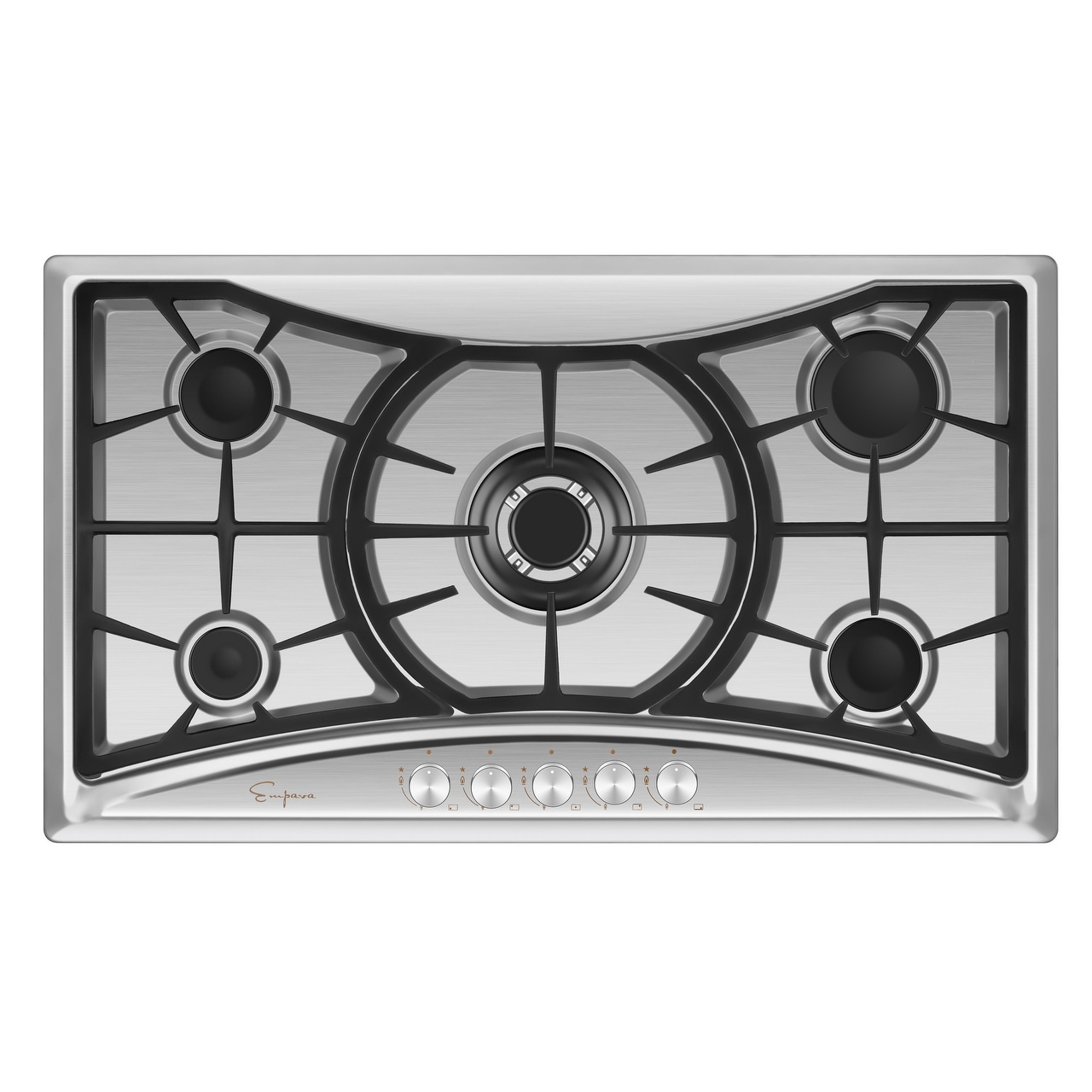 Empava 36 Built In Gas Cooktop Stainless Steel 5 Italy Sabaf Gas Cooktop Stainless Steel