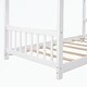 preview thumbnail 13 of 18, Twin Size House Platform Bed with Headboard and Footboard